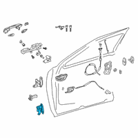 OEM 2019 Lexus UX200 Hinge Assembly, Door, Lw Diagram - 68730-76020