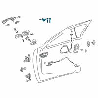 OEM 2022 Lexus UX250h Cylinder & Key Set Diagram - 69052-76030