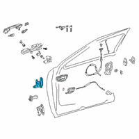 OEM 2022 Toyota Mirai Upper Hinge Diagram - 68710-76020