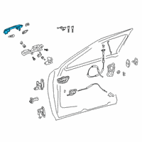 OEM Lexus UX200 Front Door Handle Assembly Diagram - 69220-33071-B1