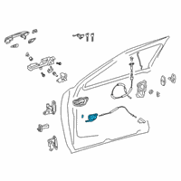 OEM 2022 Lexus UX200 Inside Door Handle Assembly Diagram - 69270-76010