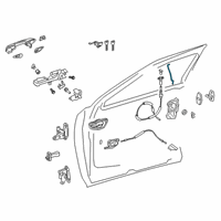 OEM Lexus UX200 Rod FR Door Lock Op Diagram - 69311-76020