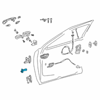 OEM 2022 Lexus UX200 Check Assembly, FR Door Diagram - 68610-76021