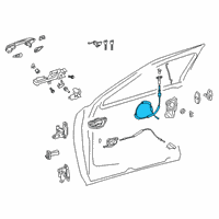 OEM 2021 Lexus UX250h Cable Assembly, FR Door Diagram - 69750-76021