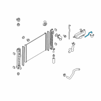 OEM 2019 Infiniti Q70 Hose-RESERVER Tank Diagram - 21741-1MA0A