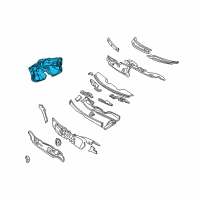 OEM 2001 Chrysler Concorde Dash Panels Diagram - 4698441AB