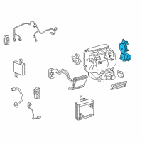 OEM 2016 Lexus ES350 Air Conditioner Radiator Damper Servo Sub-Assembly Diagram - 87106-06300