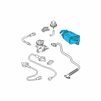 OEM 1997 Toyota Tacoma Canister Assy, Charcoal Diagram - 77740-35350