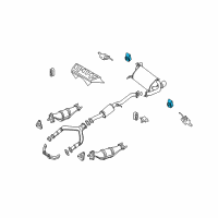 OEM Nissan Murano Mounting-Exhaust, Rubber Diagram - 20651-CD00A