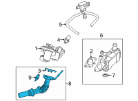OEM 2021 Ford Escape TUBE - CONNECTING Diagram - LX6Z-9E470-A
