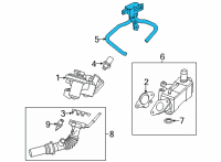 OEM Ford Maverick VALVE - EXHAUST GAS RECIRCULAT Diagram - LX6Z-9J433-A