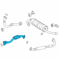 OEM 2000 Toyota RAV4 Converter Diagram - 17460-74160