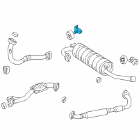 OEM 2000 Toyota RAV4 Mount Bracket Diagram - 17509-74210