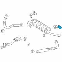 OEM Toyota RAV4 Mount Bracket Diagram - 17508-74120