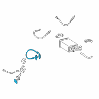 OEM 2001 Toyota Tundra Rear Oxygen Sensor Diagram - 89465-09310