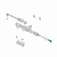 OEM 2004 Ford Explorer Outer Tie Rod Diagram - 5L2Z-3A130-AA