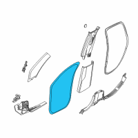 OEM 2021 Jeep Compass WEATHERSTRIP-Front Door Opening Diagram - 68339990AA