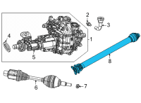 OEM 2022 Jeep Grand Wagoneer Drive Shaft Diagram - 68259561AA