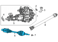 OEM Jeep Grand Wagoneer AXLE HALF Diagram - 68537122AA