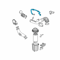 OEM Ram ProMaster 1500 Tube-Make Up Air Diagram - 52022430AB