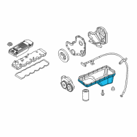 OEM 2004 Dodge Ram 2500 Pan-Engine Oil Diagram - 5086855AA