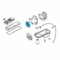 OEM 2006 Dodge Ram 2500 DAMPER-CRANKSHAFT Diagram - 5086735AA