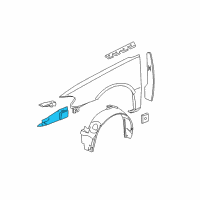OEM 2008 Pontiac Grand Prix Shield-Engine Splash Diagram - 10350810