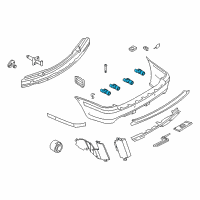 OEM BMW 325xi Ultrasonic Sensor Diagram - 66-20-6-989-067