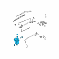 OEM 2005 Nissan Sentra Tank Assy-Windshield Washer Diagram - 28910-ZG00B
