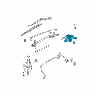 OEM 2004 Nissan Sentra Motor Assy-Windshield Wiper Diagram - 28810-5M000