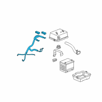 OEM 2009 Hummer H3 Cable Asm, Battery Positive(84"Long) Diagram - 19116853
