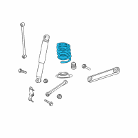 OEM Chrysler Aspen Rear Coil Spring Diagram - 68038801AB