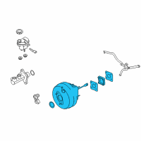 OEM 2014 Ford Special Service Police Sedan Power Booster Diagram - DG1Z-2005-D