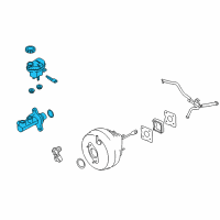 OEM 2017 Ford Police Interceptor Sedan Master Cylinder Diagram - DG1Z-2140-B