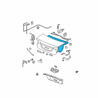 OEM 2011 Honda Civic Weatherstrip, Trunk Lid Diagram - 74865-SNA-013