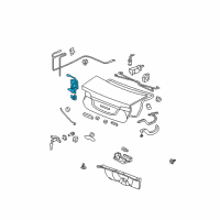 OEM Honda Civic Lock, Trunk (Manual+Handle+Switch) Diagram - 74851-SNA-A12