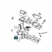 OEM 2005 Dodge Ram 1500 Motor-Blower With Wheel Diagram - 5096255AA