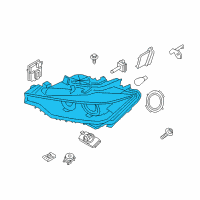 OEM 2015 BMW ActiveHybrid 3 Adaptive Right Headlight Diagram - 63-11-7-338-708