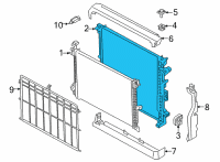 OEM 2020 BMW X5 RADIATOR Diagram - 17-11-8-089-724