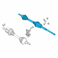 OEM 2015 Ford Edge Axle Assembly Diagram - F2GZ-3B436-AH