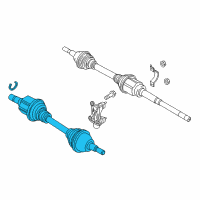 OEM 2017 Ford Edge Axle Assembly Diagram - F2GZ-3B437-M