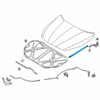 OEM 2018 Kia Cadenza Lifter-Hood, LH Diagram - 81161F6000