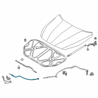 OEM 2015 Kia Cadenza Cable Assembly-Hood Latch Diagram - 811903R600