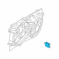 OEM 2012 Lincoln MKX Fan Relay Diagram - 7T4Z-8B658-A