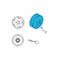 OEM 2011 Nissan Rogue Wheel Assy-Disc Diagram - 40300-JM00B