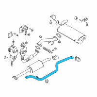 OEM 2018 Ford Focus Center Muffler Diagram - F1FZ-5230-V