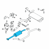 OEM 2013 Ford Focus Front Muffler Diagram - CV6Z-5230-C