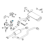 OEM Ford Fiesta Exhaust Manifold Nut Diagram - -W702586-S437