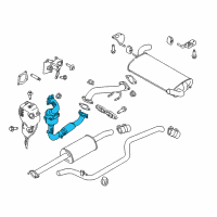 OEM 2017 Ford Focus Catalytic Converter Diagram - F1FZ-5E212-B