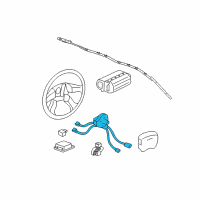 OEM 2018 Chevrolet Express 2500 Clock Spring Diagram - 84296526